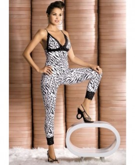 Souprava Obsessive Zebra top + pants